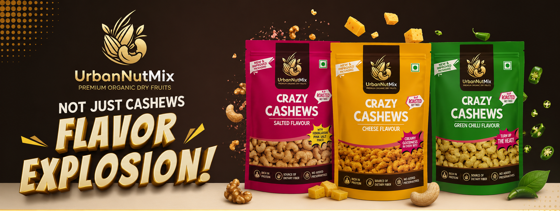UrbanNutMix Roasted Makhana Banner